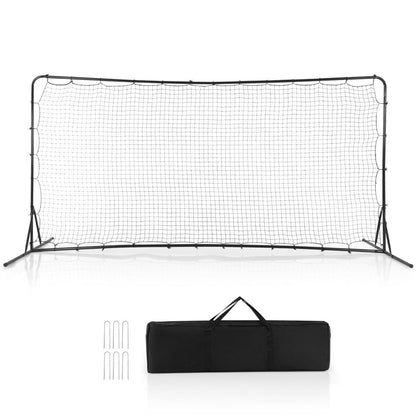 Portable Soccer Rebounder Net with Carry Bag, Sturdy Metal Frame