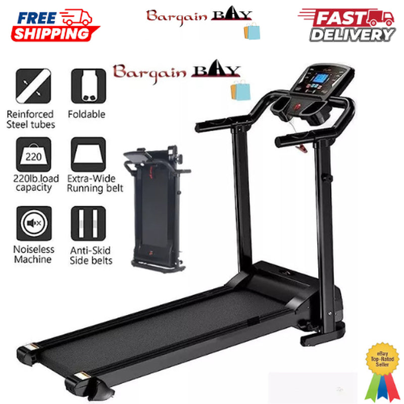 Foldable Treadmill Home 9% Incline Electric Running Machine Motorized Heavy Duty