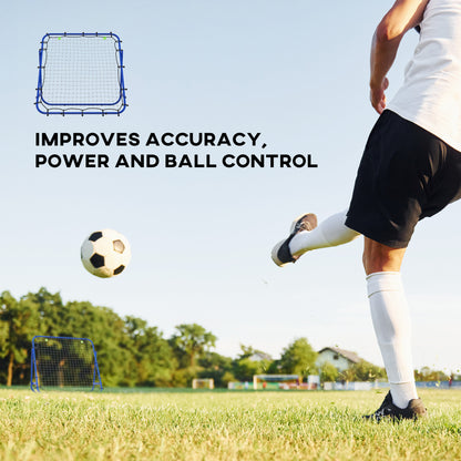 Rebounder Net Practise Football Kickback Target Goal Teens Adults Training