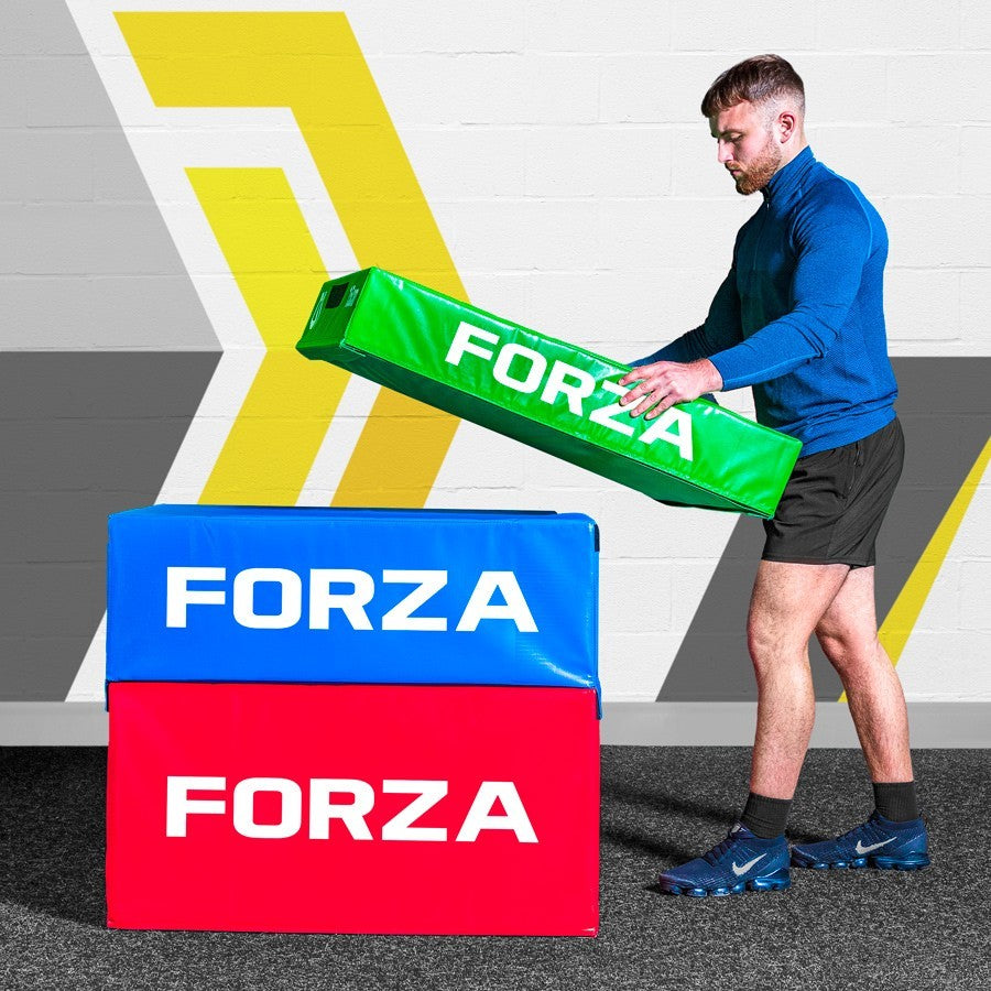 FORZA Soft Foam Plyometric Jump Box Sets [5 Options] | STACKABLE GYM PLYO BOX