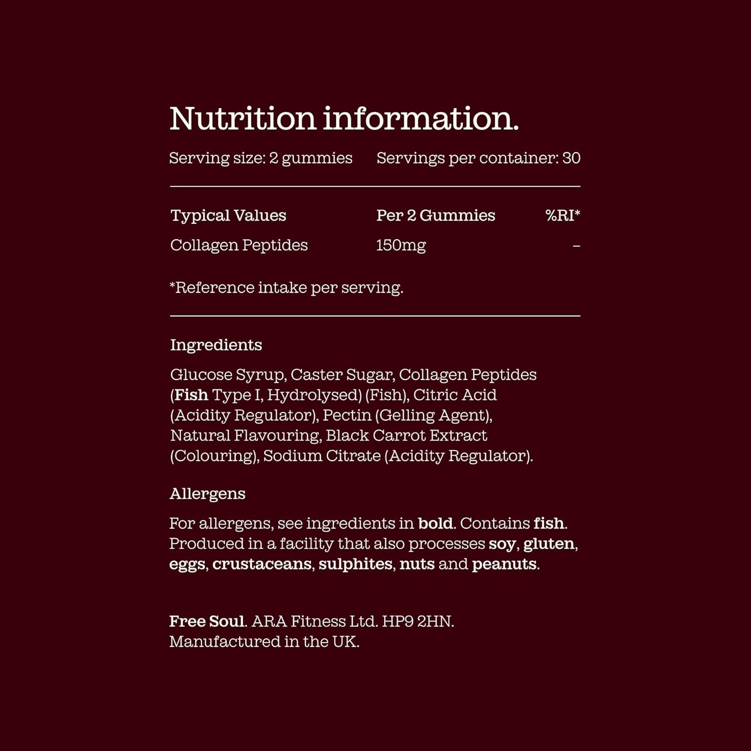Collagen Gummies by  | High Strength Marine Collagen Supplement | Advanced Superior Type 1 Hydrolysed Collagen Peptides | Triple Strength Pure Formulation Supplement | 60 Gummies
