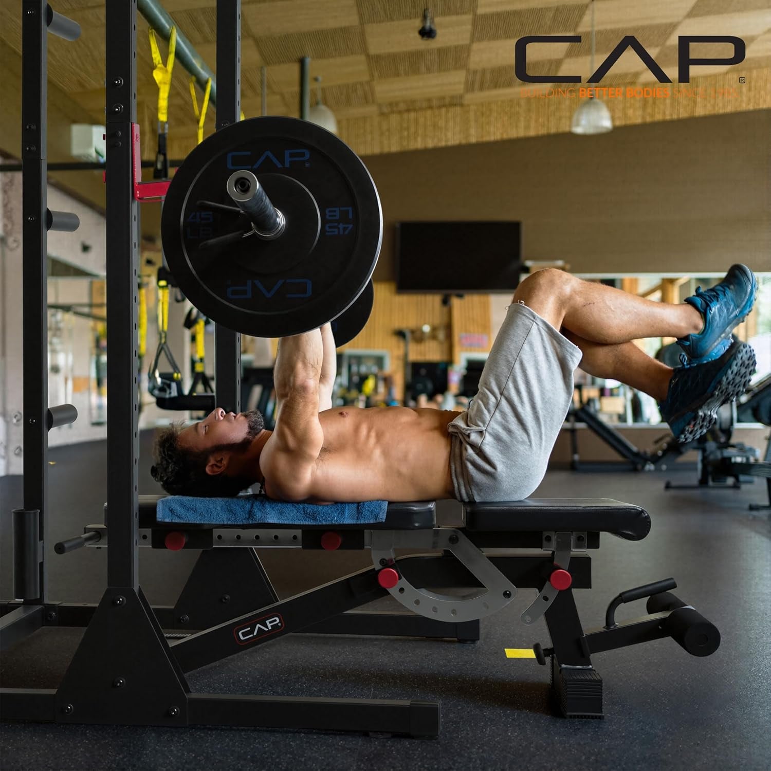 Power Rack with Pull up Bar & Attachments - Multiple Colors