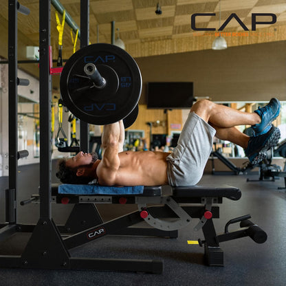 Power Rack with Pull up Bar & Attachments - Multiple Colors