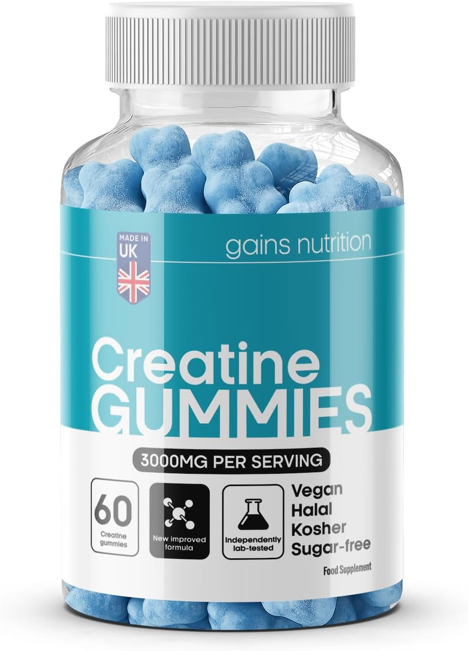 GN Creatine Gummies | 60 Chewable Creatine Gummies for Men & Women - 3000Mg Creatine-Monohydrate per Serving | Berry Flavour, Non-Gmo & Suitable for Vegans & Vegetarians