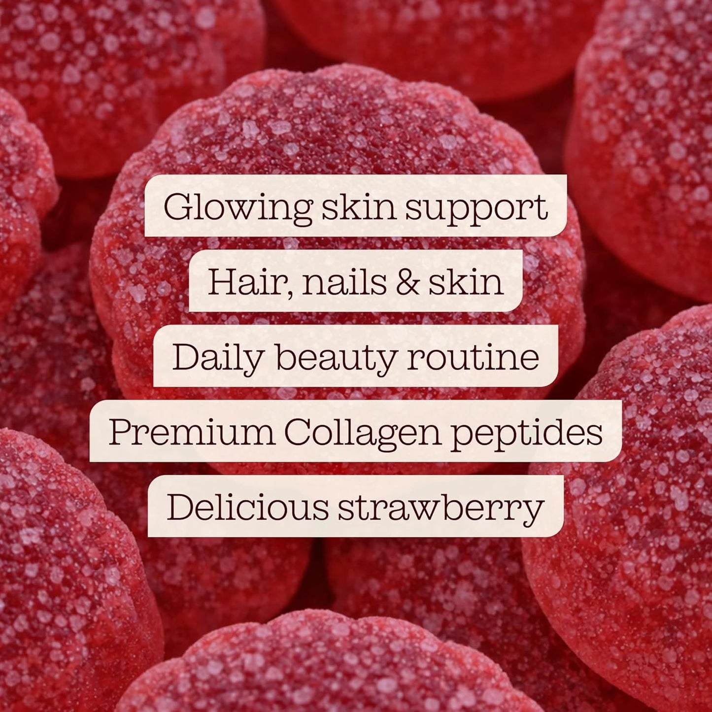 Collagen Gummies by  | High Strength Marine Collagen Supplement | Advanced Superior Type 1 Hydrolysed Collagen Peptides | Triple Strength Pure Formulation Supplement | 60 Gummies