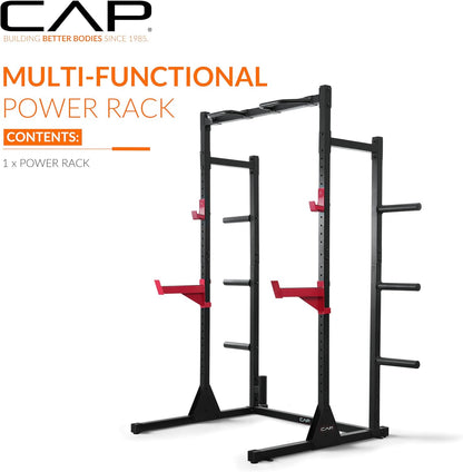 Power Rack with Pull up Bar & Attachments - Multiple Colors