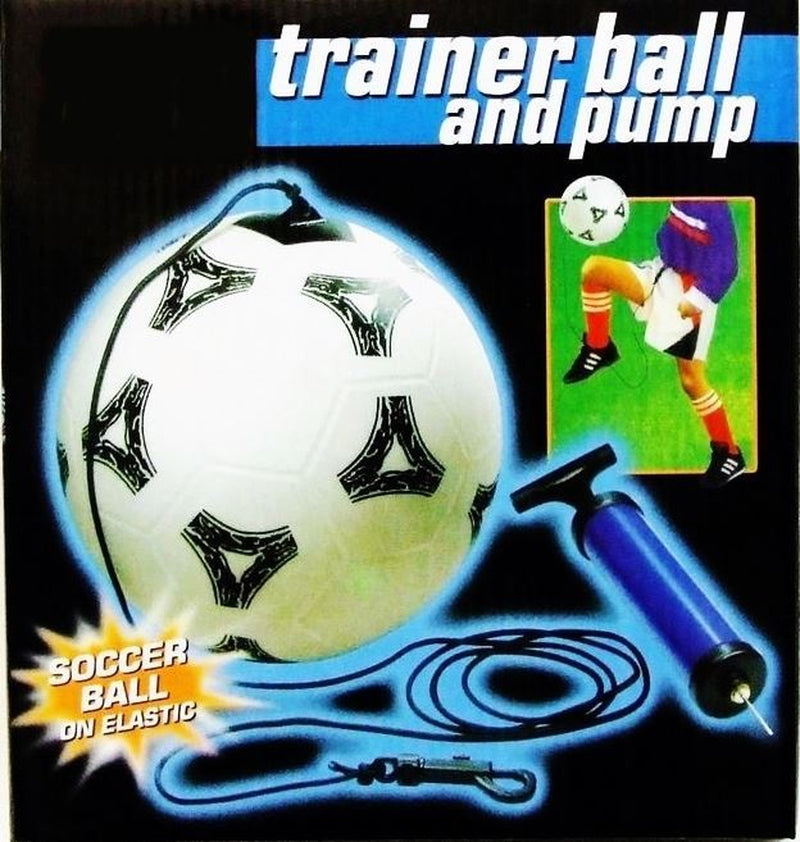 Kick Ball Trainer with Elastic Strap Football Pump Adaptor Gift Activity Boys