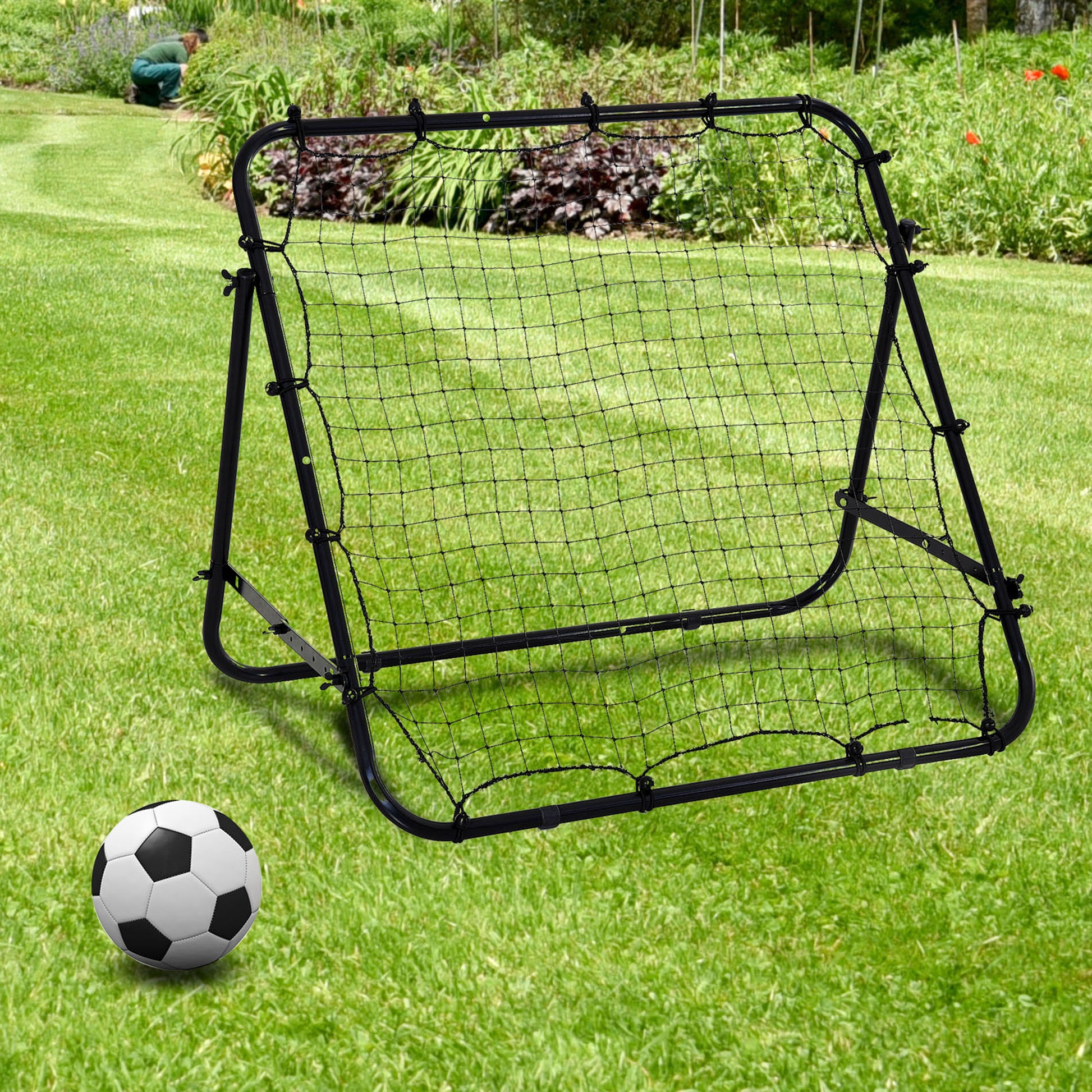 Rebounder Net Practise Football Kickback Target Goal Teens Adults Training