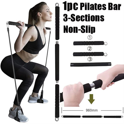 300Lb Fitness Booty Resistance Elastic Band Workout for Training Home Exercise Sport Gym Dumbbell Harness Set Expander Equipment