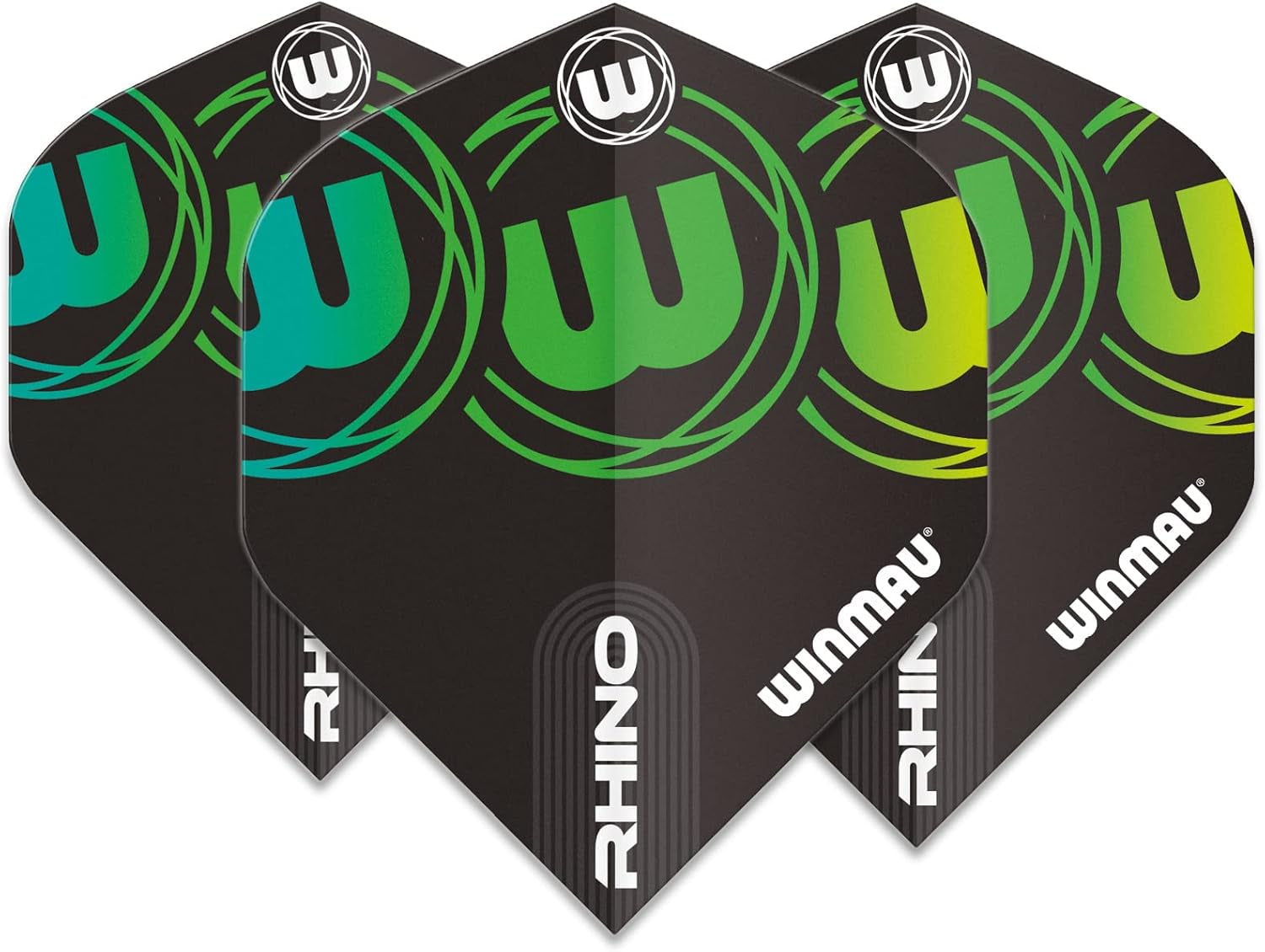 Rhino Roundel Logo Extra Thick Dart Flights - 10 Sets per Pack (30 Flights in Total)