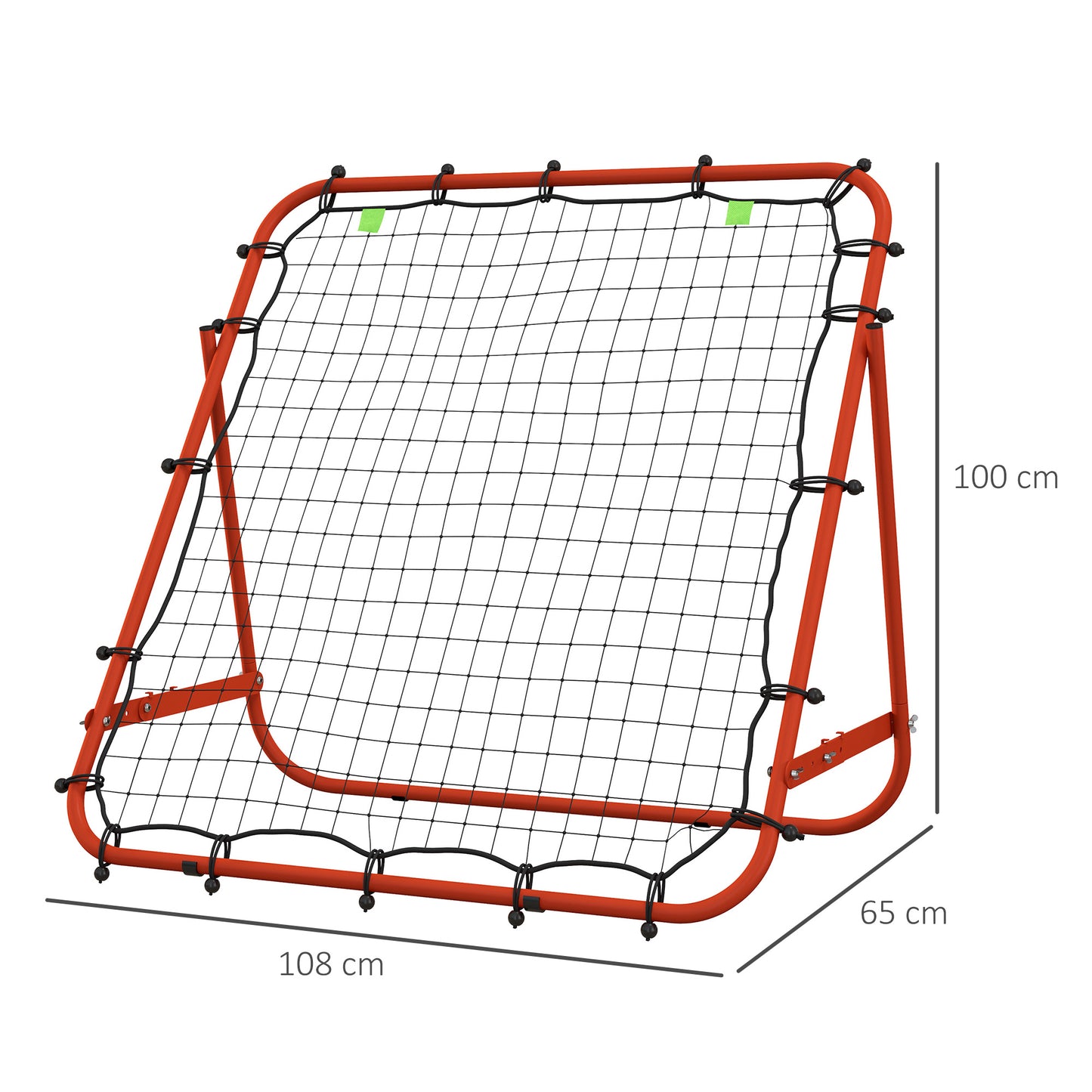 Rebounder Net Practise Football Kickback Target Goal Teens Adults Training