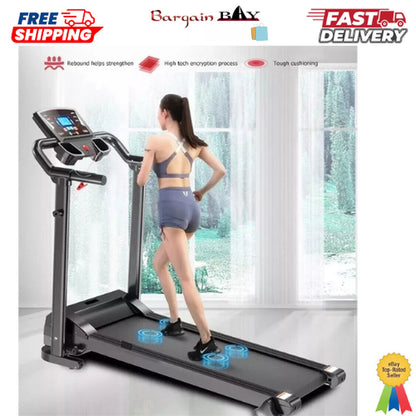 Foldable Treadmill Home 9% Incline Electric Running Machine Motorized Heavy Duty
