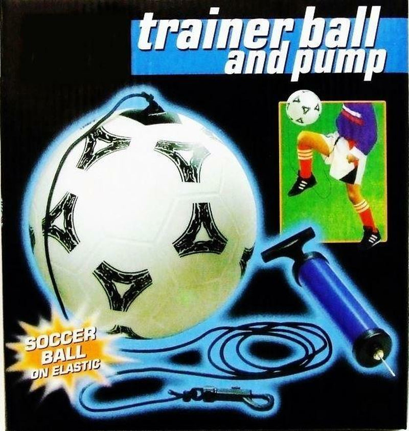 Kick Ball Trainer with Elastic Strap Football Pump Adaptor Gift Activity Boys