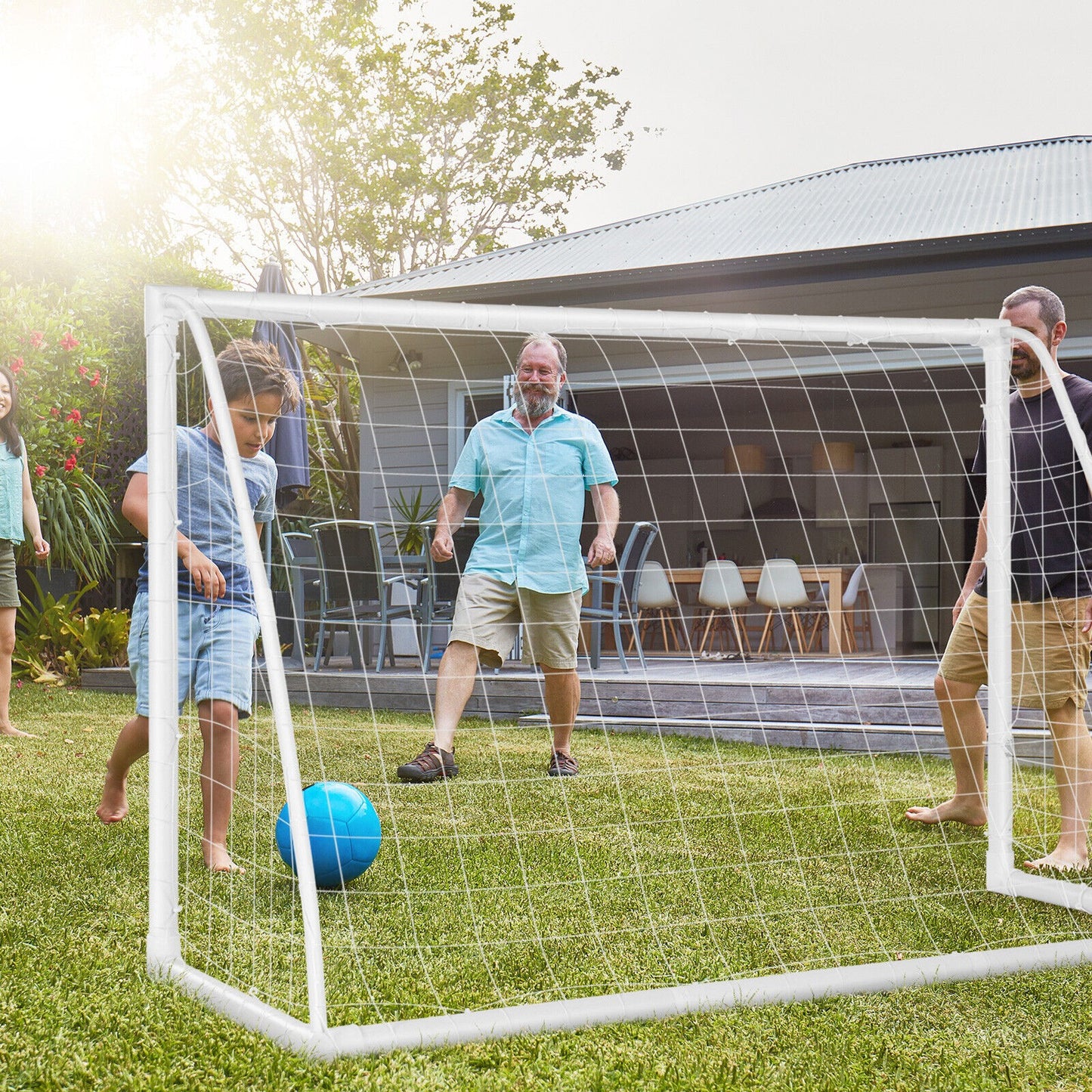 Kids Junior Portable Soccer Goal Football Training Net Practice Game Target