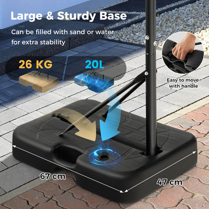 Basketball Hoop 5.6-6.5 FT Height Adjustable for Kids