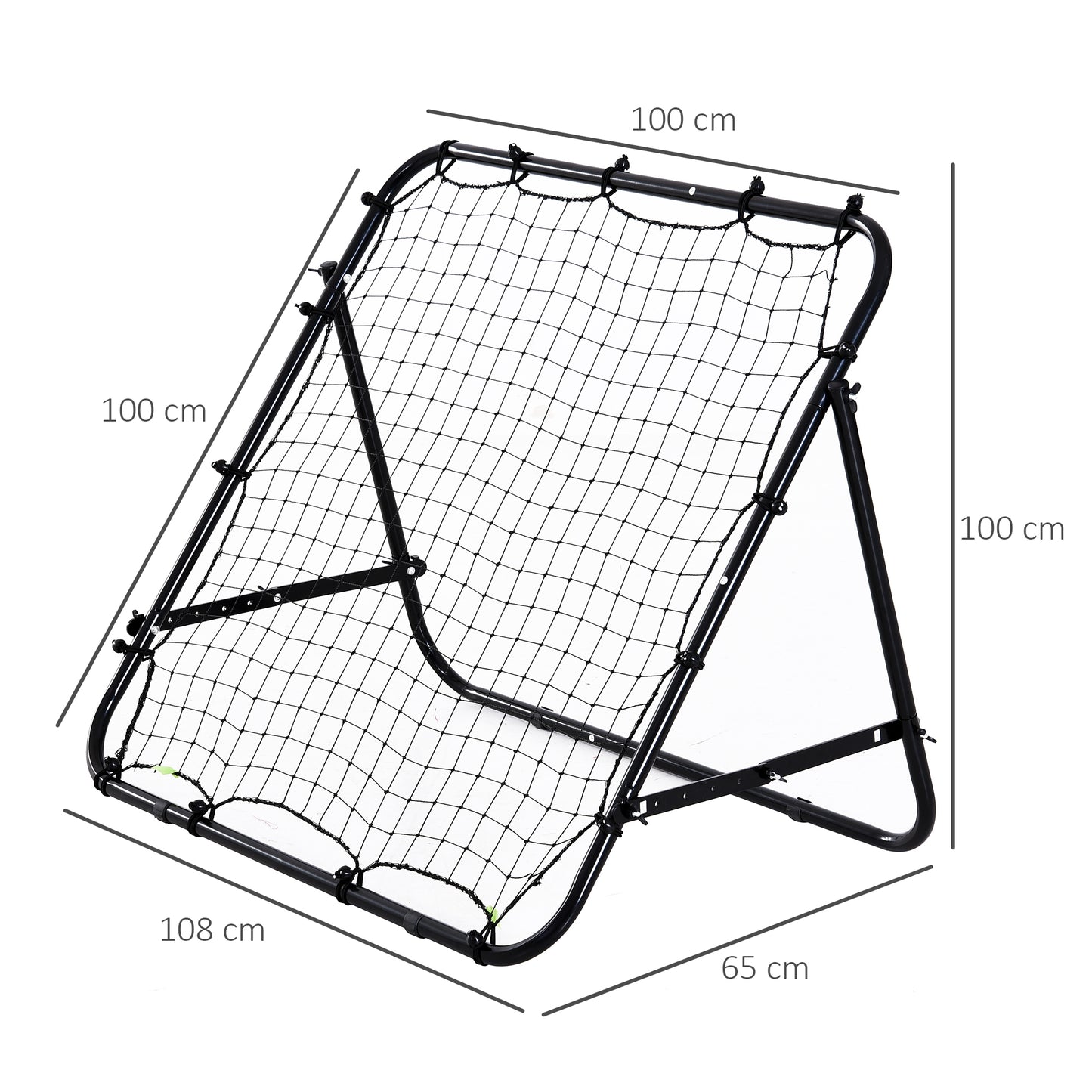 Rebounder Net Practise Football Kickback Target Goal Teens Adults Training