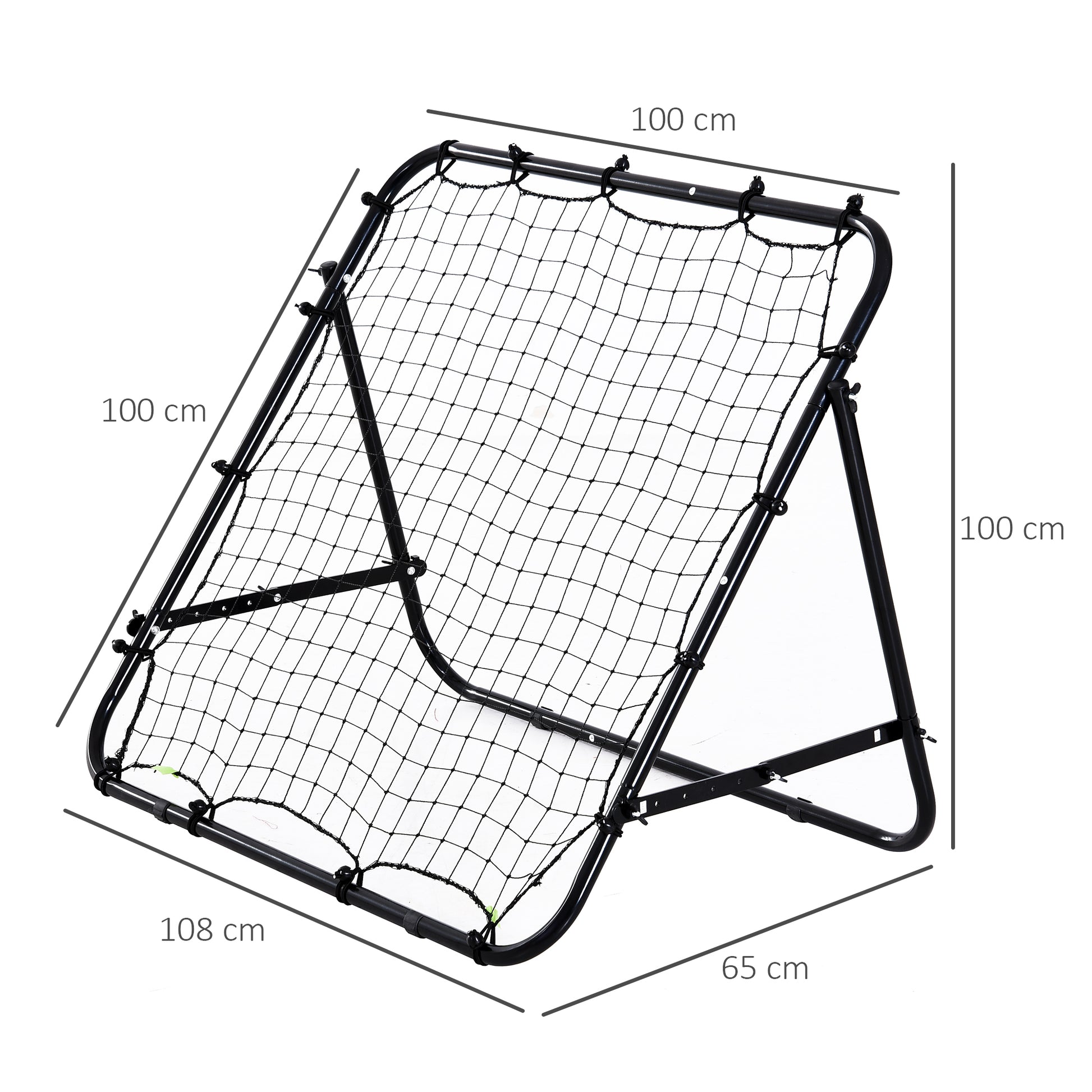 Rebounder Net Practise Football Kickback Target Goal Teens Adults Training