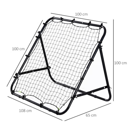 Rebounder Net Practise Football Kickback Target Goal Teens Adults Training