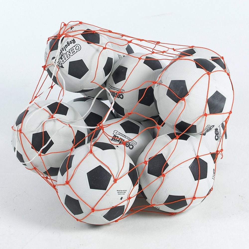 FOOTBALL BASKETBALL STORAGE BAG DRAW CORD MESH SACK BALL CARRY NET ONLY UK