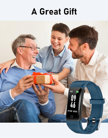 Non-Bluetooth Pedometer Watch Fitness Watch(No App/No Phone Required) Simple Fitness Tracker with Step Tracker Calories Counter Sleep Monitor Distance Activity Tracker for Walking Running