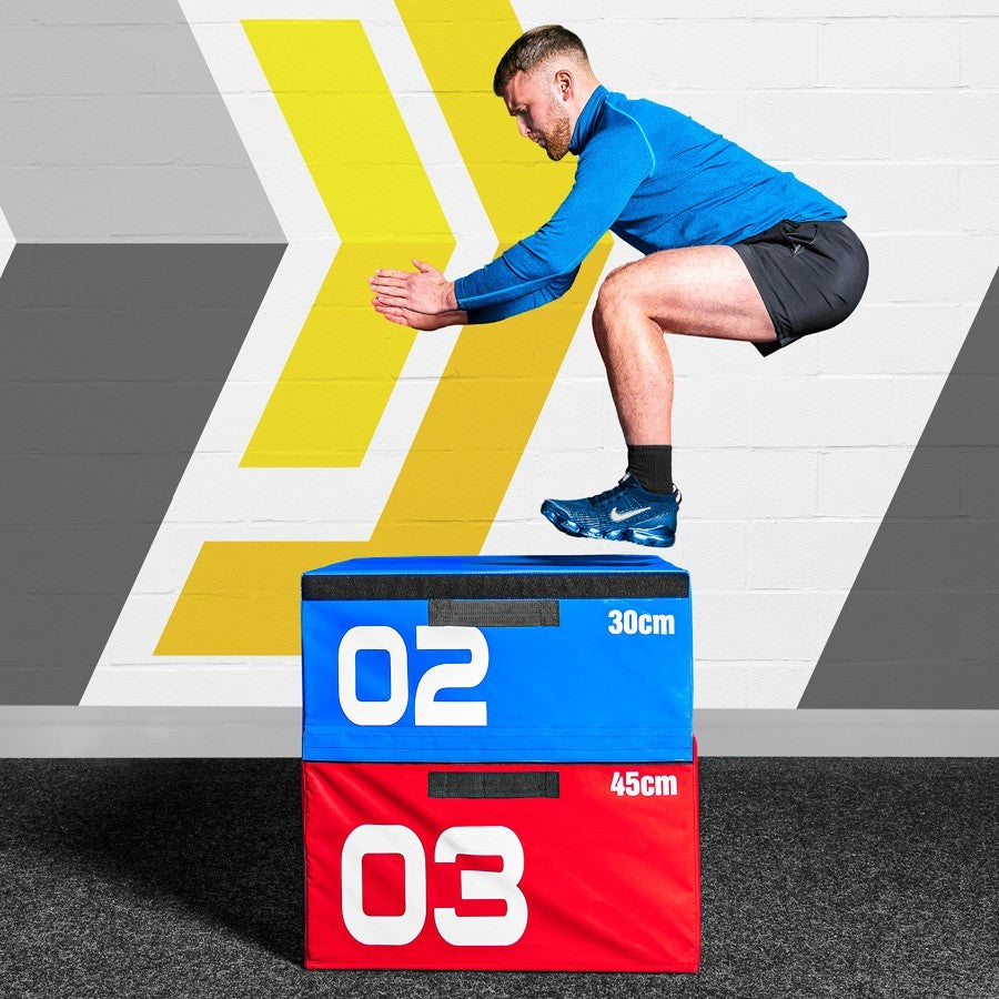 FORZA Soft Foam Plyometric Jump Box Sets [5 Options] | STACKABLE GYM PLYO BOX