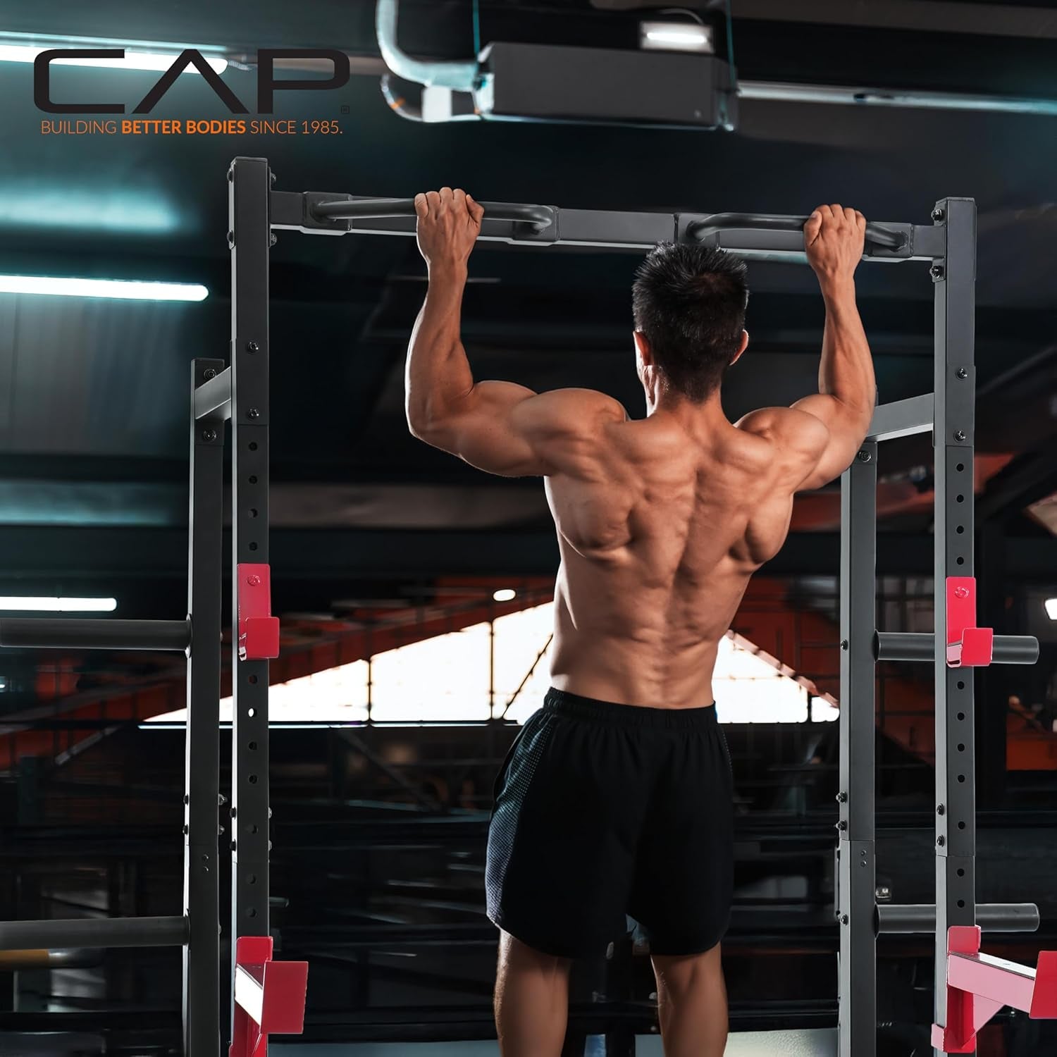 Power Rack with Pull up Bar & Attachments - Multiple Colors