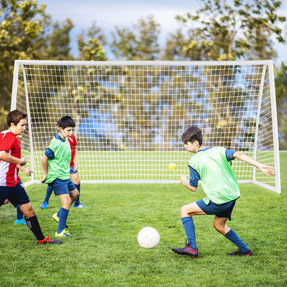 All-Weather Soccer Goal with Strong PVC Frame and High-Strength Netting