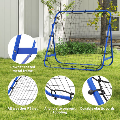 Rebounder Net Practise Football Kickback Target Goal Teens Adults Training