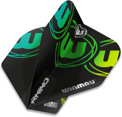 Rhino Roundel Logo Extra Thick Dart Flights - 10 Sets per Pack (30 Flights in Total)