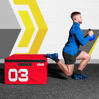 FORZA Soft Foam Plyometric Jump Box Sets [5 Options] | STACKABLE GYM PLYO BOX