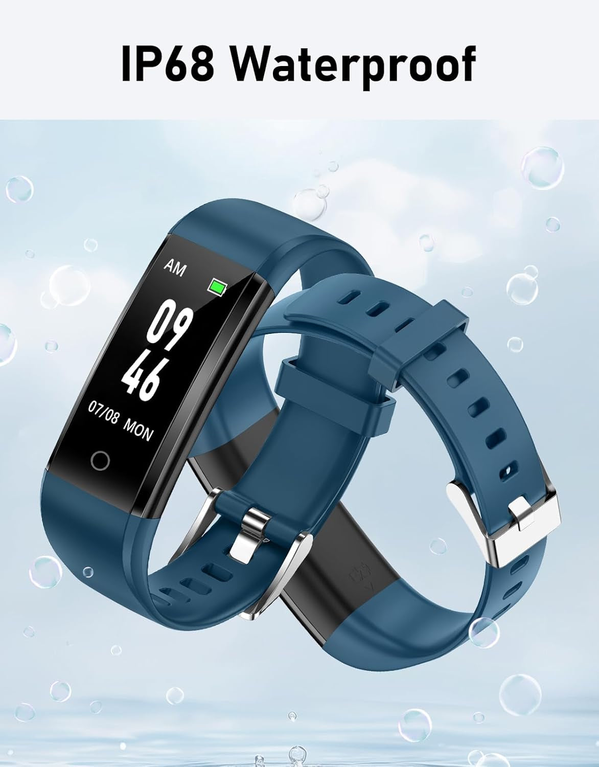 Non-Bluetooth Pedometer Watch Fitness Watch(No App/No Phone Required) Simple Fitness Tracker with Step Tracker Calories Counter Sleep Monitor Distance Activity Tracker for Walking Running
